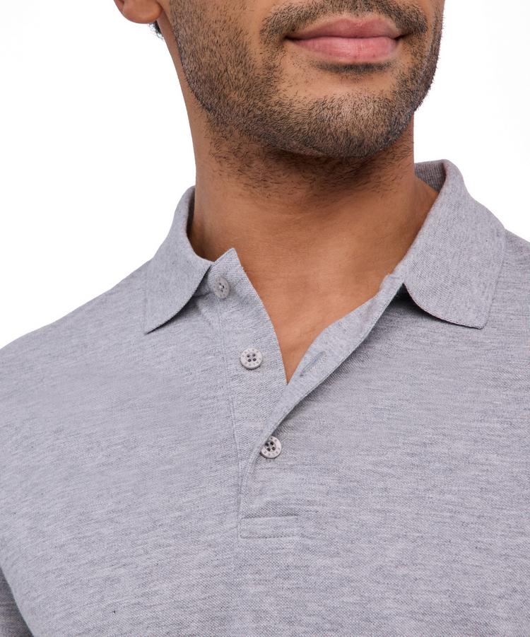 Falke Falke Pima Piqu&eacute; Polo Poloshirt Herren - light grey (3400) - 3 | SportScheck