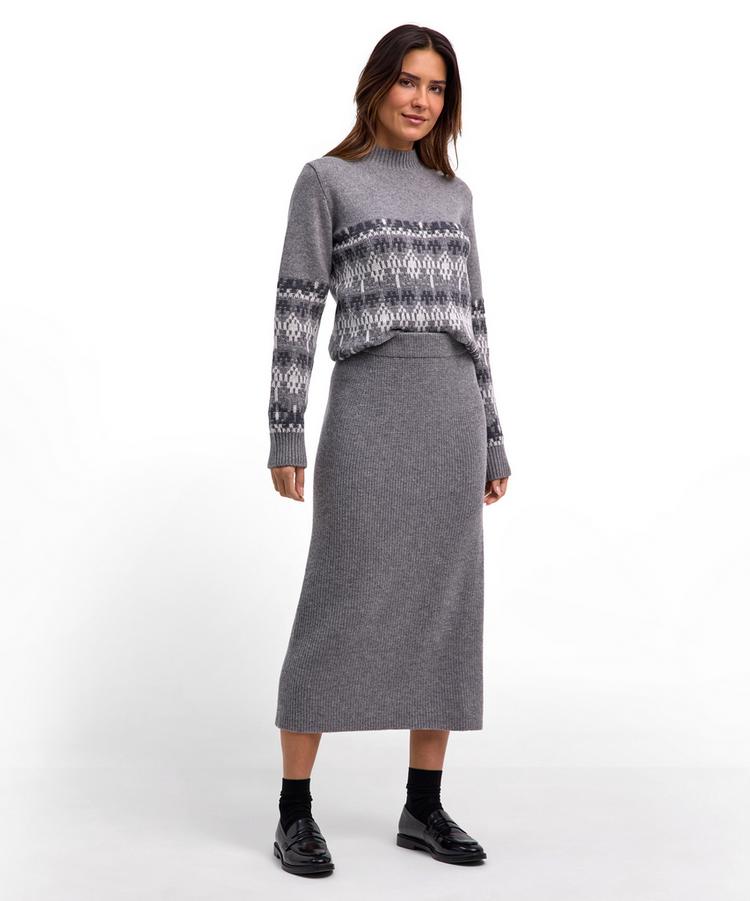 Falke Falke Midi-Skirt Hosenrock Damen - m.grey mel (3530) - 1 | SportScheck