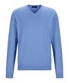 Falke Cotton V-Neck Strickpullover Herren - bleue (6543)