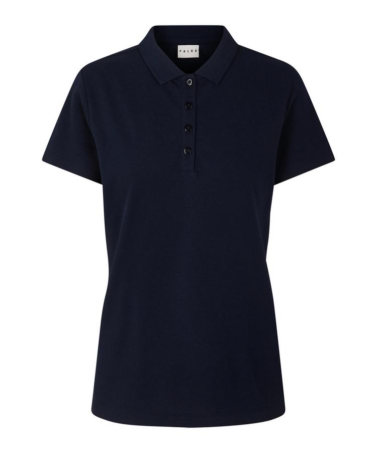 Falke Falke Pima Piqu&eacute; Polo Poloshirt Damen - space blue (6116) - 0 | SportScheck