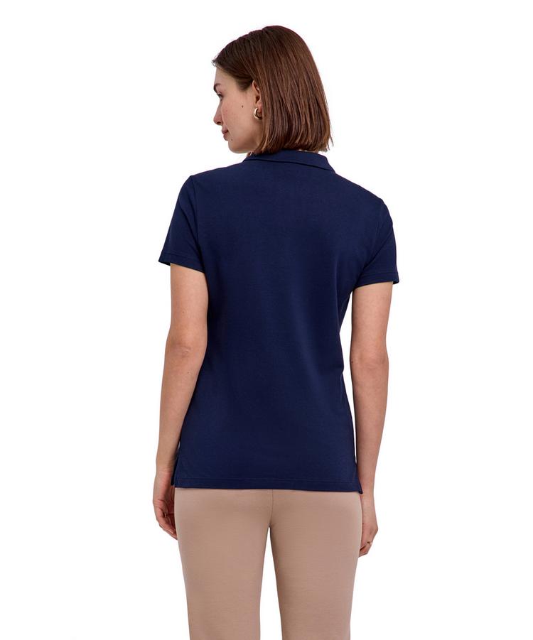 Falke Falke Pima Piqu&eacute; Polo Poloshirt Damen - space blue (6116) - 0 | SportScheck
