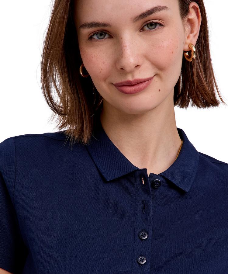 Falke Falke Pima Piqu&eacute; Polo Poloshirt Damen - space blue (6116) - 3 | SportScheck