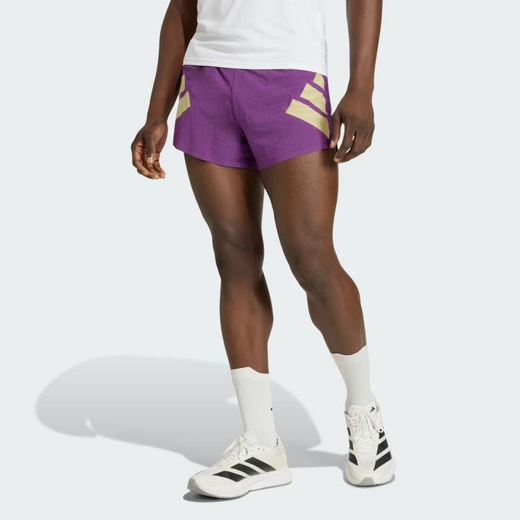 adidas adidas Adizero Road to Records Split Shorts Laufshorts Herren - Tribe Purple - 0 | SportScheck