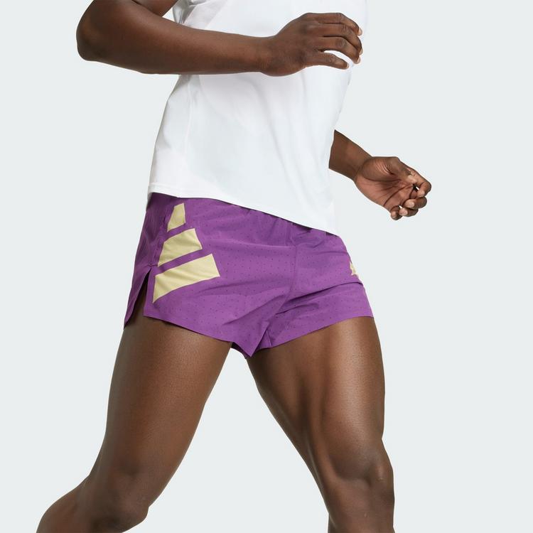 adidas adidas Adizero Road to Records Split Shorts Laufshorts Herren - Tribe Purple - 0 | SportScheck