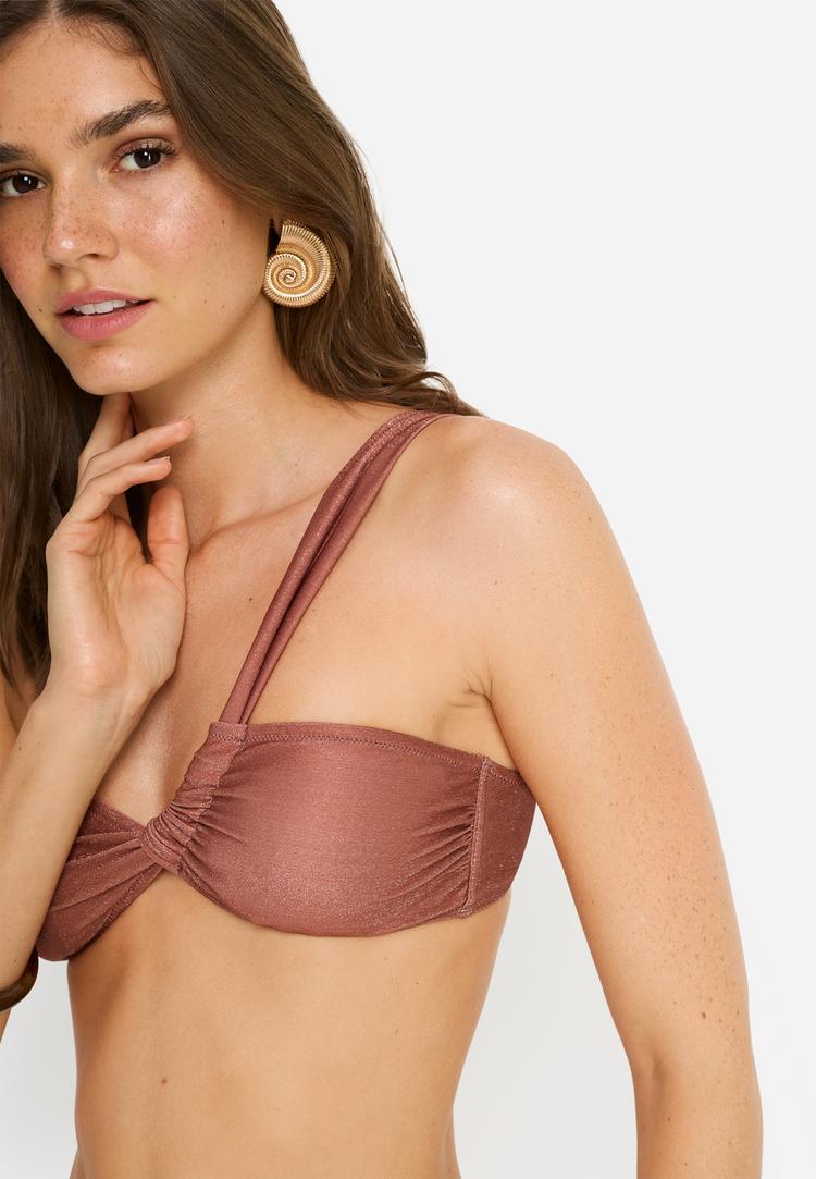 LSCN by Lascana LSCN by Lascana Bandeau-Bikini-Top Bikini Oberteil Damen - light brown - 4 | SportScheck