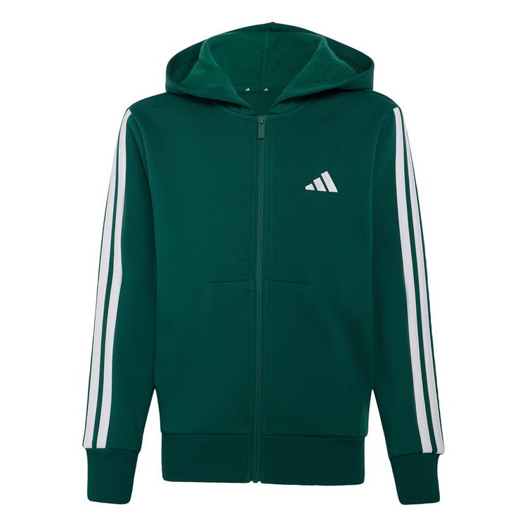 adidas adidas Essentials Kids Kapuzenjacke Hoodie Kinder - Collegiate Green / White - 0 | SportScheck