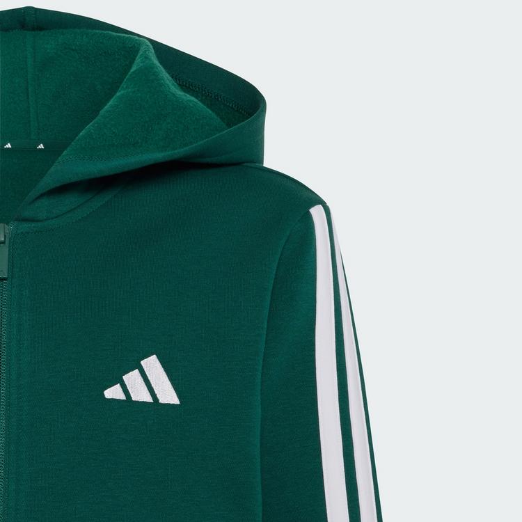 adidas adidas Essentials Kids Kapuzenjacke Hoodie Kinder - Collegiate Green / White - 2 | SportScheck