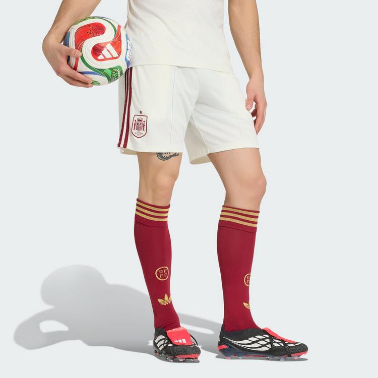 adidas adidas Spanien 26 Ausw&auml;rtsshorts Fu&szlig;ballshorts Herren - Off White - 1 | SportScheck
