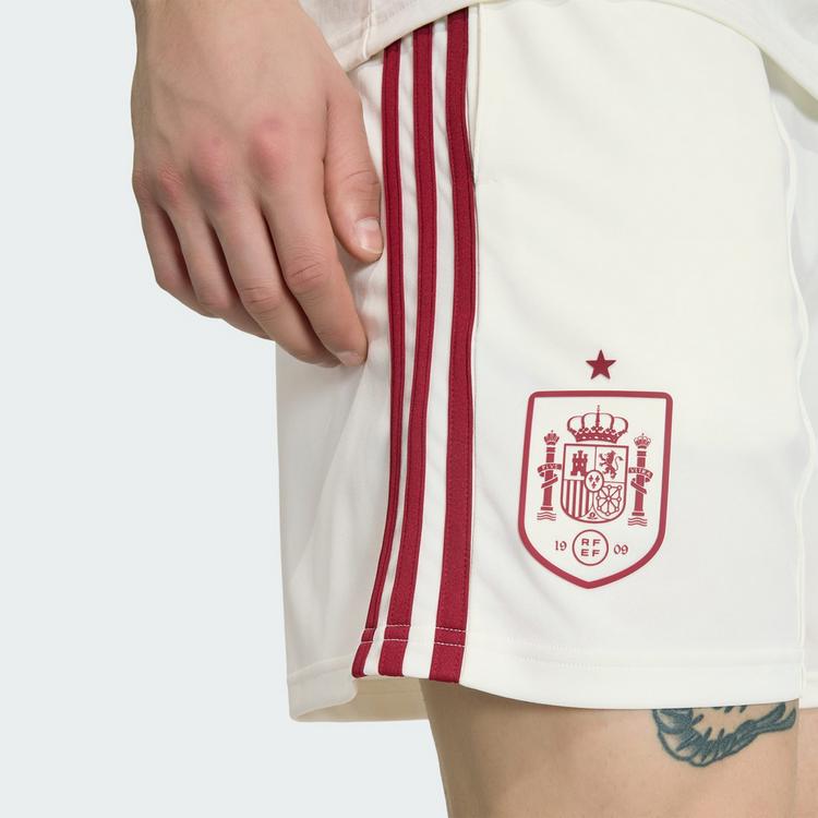 adidas adidas Spanien 26 Ausw&auml;rtsshorts Fu&szlig;ballshorts Herren - Off White - 1 | SportScheck