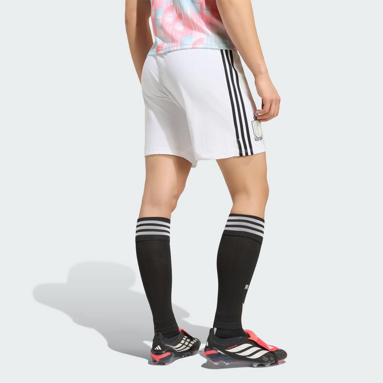 adidas adidas Belgien 26 Ausw&auml;rtsshorts Fu&szlig;ballshorts Herren - White / Black - 1 | SportScheck