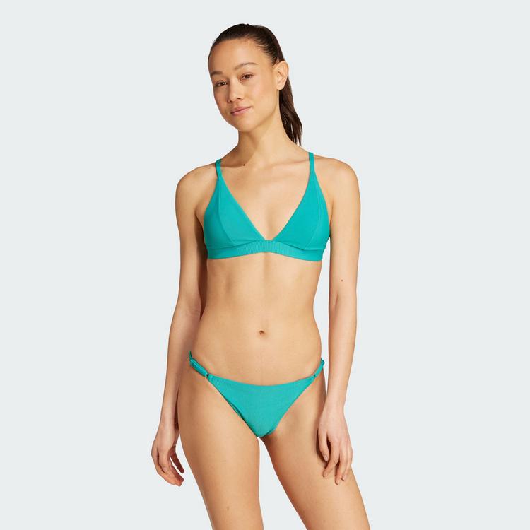 adidas adidas Iconisea Ribbed Padded Triangle Bikini Bikini Oberteil Damen - Pure Teal - 0 | SportScheck