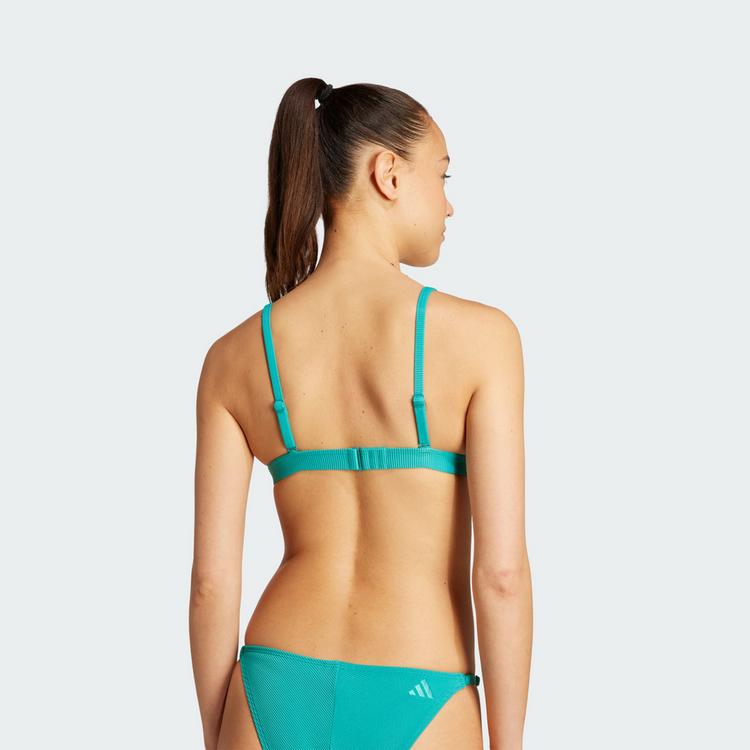 adidas adidas Iconisea Ribbed Padded Triangle Bikini Bikini Oberteil Damen - Pure Teal - 1 | SportScheck