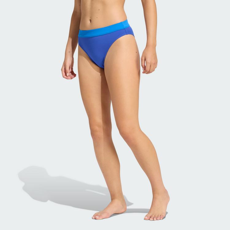 adidas adidas OPTIM&Eacute; AQUA BIKINIHOSE, HALBHOHER BUND Bikini Hose Damen - Semi Lucid Blue - 0 | SportScheck