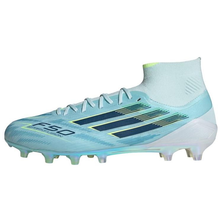 adidas adidas F50 SPARKFUSION ELITE halbhoher Fu&szlig;ballschuhe Damen - Almost Blue / Dusky Petrol / Hi-Res Yellow - 0 | SportScheck