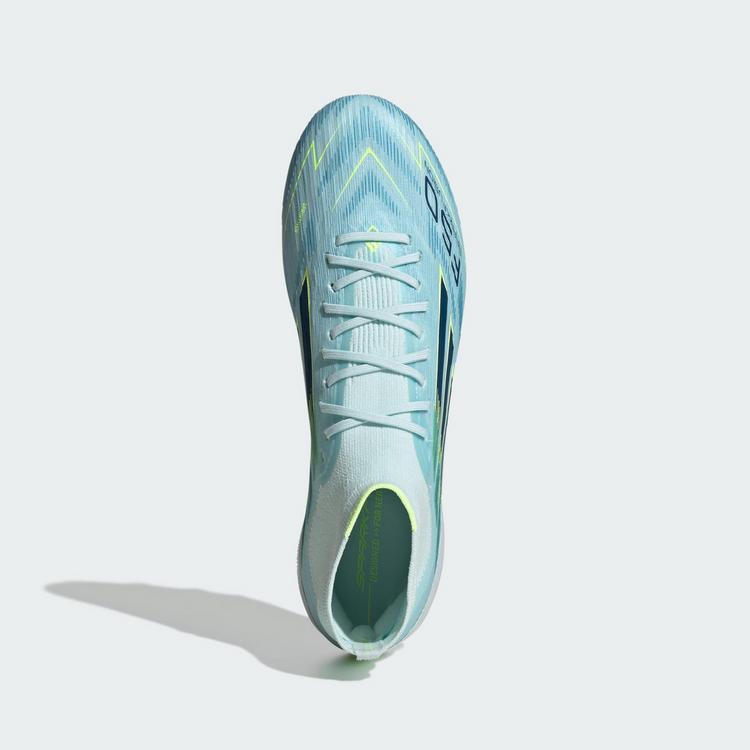 adidas adidas F50 SPARKFUSION ELITE halbhoher Fu&szlig;ballschuhe Damen - Almost Blue / Dusky Petrol / Hi-Res Yellow - 0 | SportScheck
