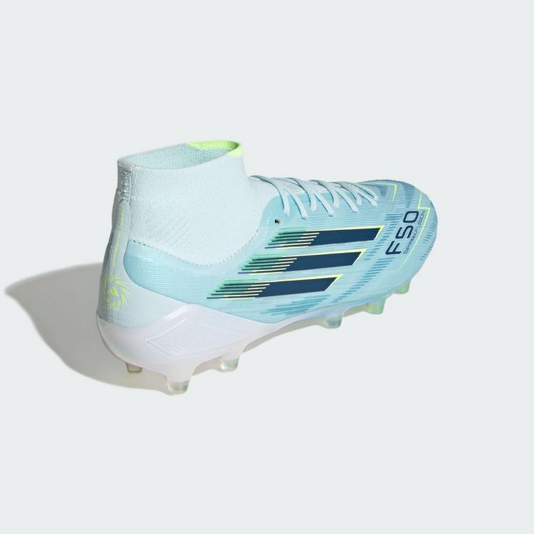 adidas adidas F50 SPARKFUSION ELITE halbhoher Fu&szlig;ballschuhe Damen - Almost Blue / Dusky Petrol / Hi-Res Yellow - 3 | SportScheck