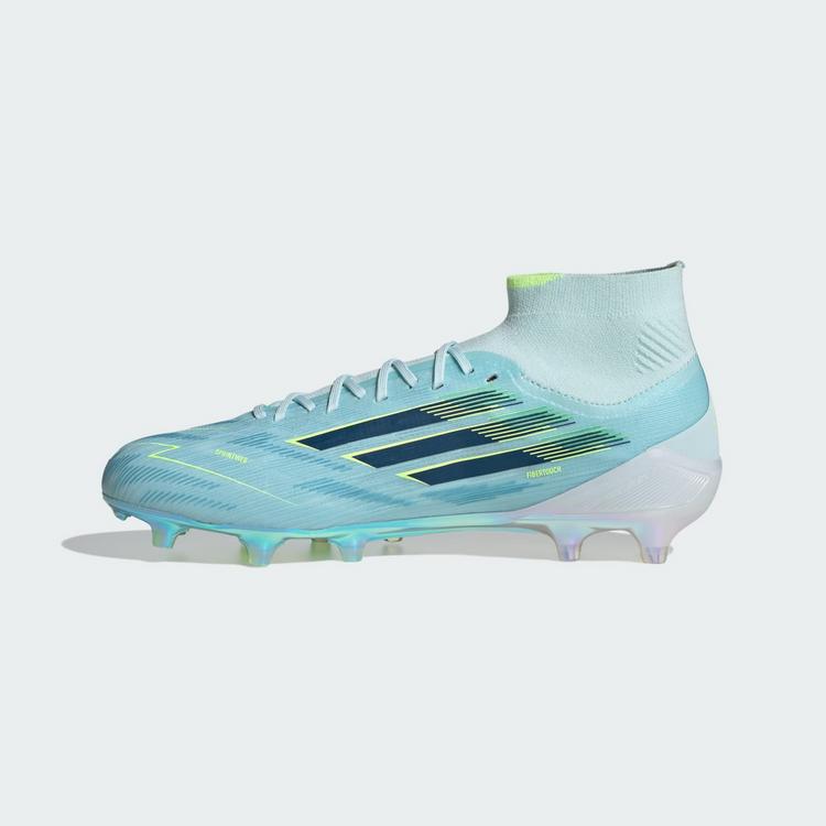 adidas adidas F50 SPARKFUSION ELITE halbhoher Fu&szlig;ballschuhe Damen - Almost Blue / Dusky Petrol / Hi-Res Yellow - 4 | SportScheck
