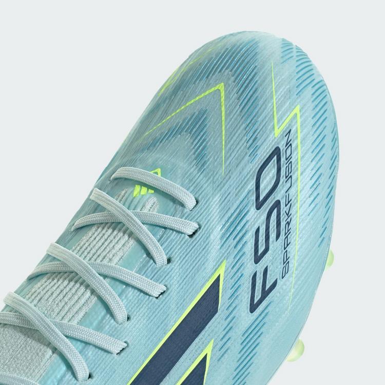 adidas adidas F50 SPARKFUSION ELITE halbhoher Fu&szlig;ballschuhe Damen - Almost Blue / Dusky Petrol / Hi-Res Yellow - 5 | SportScheck