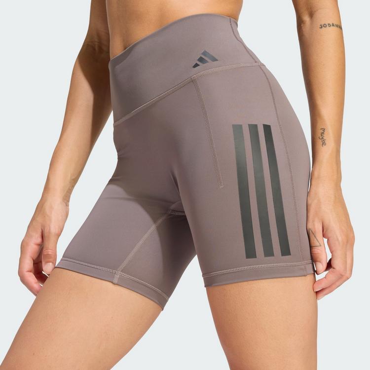 adidas adidas Optime Workout 3-Streifen kurze Leggings Tights Damen - Charcoal - 0 | SportScheck