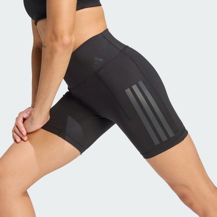 adidas adidas Optime Workout 3-Streifen kurze Leggings Tights Damen - Black - 0 | SportScheck