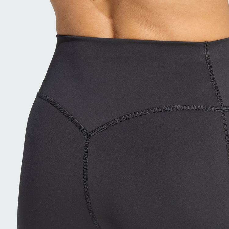 adidas adidas Optime Workout 3-Streifen kurze Leggings Tights Damen - Black - 1 | SportScheck