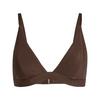 adidas Iconisea Ribbed Padded Triangle Bikini Bikini Oberteil Damen - Aurora Coffee
