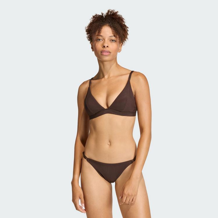 adidas adidas Iconisea Ribbed Padded Triangle Bikini Bikini Oberteil Damen - Aurora Coffee - 0 | SportScheck