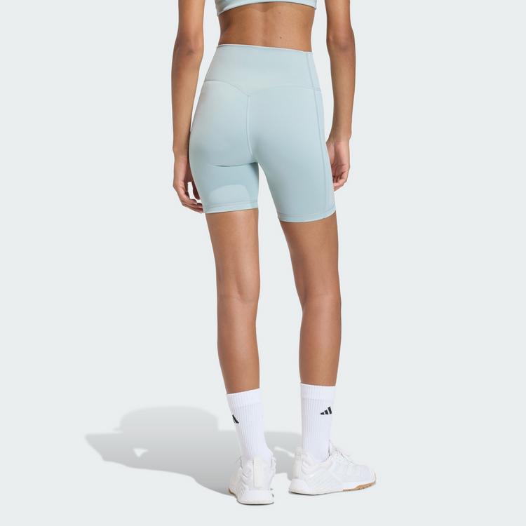adidas adidas Optime Workout 3-Streifen kurze Leggings Tights Damen - Wonder Sage - 1 | SportScheck