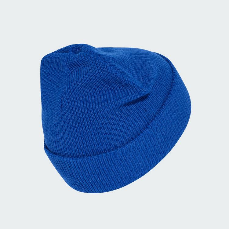 adidas adidas ESSENTIALS LABEL BEANIE MIT UMSCHLAG Beanie - Royal Blue / White - 0 | SportScheck