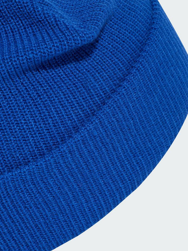 adidas adidas ESSENTIALS LABEL BEANIE MIT UMSCHLAG Beanie - Royal Blue / White - 1 | SportScheck