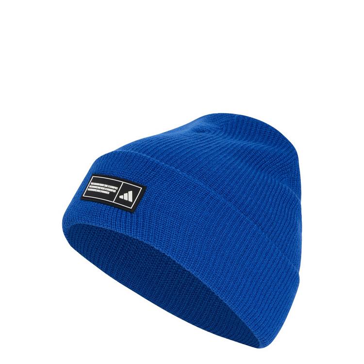 adidas adidas ESSENTIALS LABEL BEANIE MIT UMSCHLAG Beanie - Royal Blue / White - 0 | SportScheck