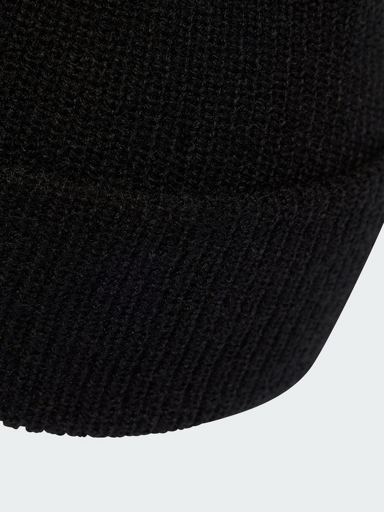adidas adidas ESSENTIALS LABEL BEANIE MIT UMSCHLAG Beanie - Black / White - 1 | SportScheck