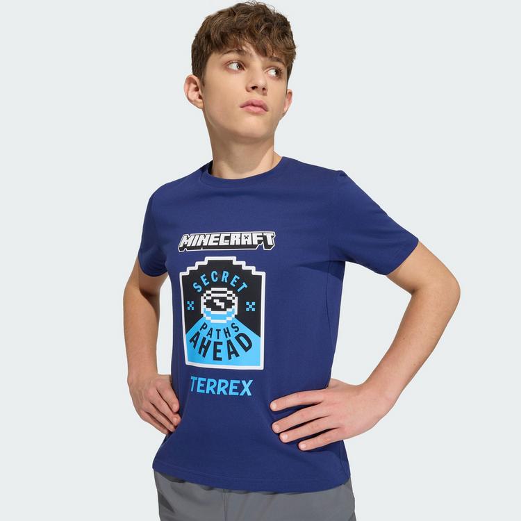 adidas adidas adidas Minecraft T-Shirt T-Shirt Kinder - Dark Blue - 1 | SportScheck