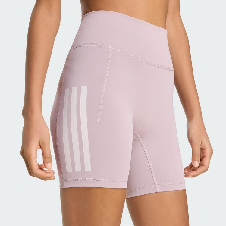 adidas adidas Optime Workout 3-Streifen kurze Leggings Tights Damen - Preloved Fig - 0 | SportScheck