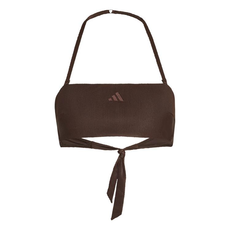adidas adidas Iconisea Ribbed Padded Bandeau Bikini Oberteil Damen - Aurora Coffee - 0 | SportScheck