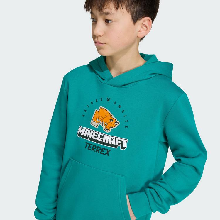 adidas adidas Adidas Minecraft Terrex Hoodie Hoodie Kinder - Equipment Green - 1 | SportScheck