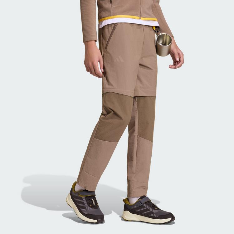 adidas adidas Terrex Multi CLIMA365 Kids Zip-off Hose Wanderhose Kinder - Trace Brown - 0 | SportScheck