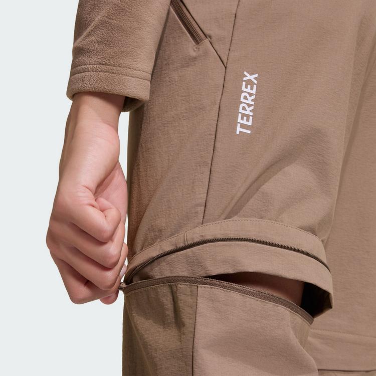 adidas adidas Terrex Multi CLIMA365 Kids Zip-off Hose Wanderhose Kinder - Trace Brown - 2 | SportScheck
