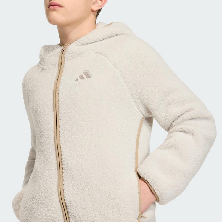 adidas adidas Terrex Xploric Kids Fleecejacke, Fleecejacke Kinder - Beige - 4 | SportScheck