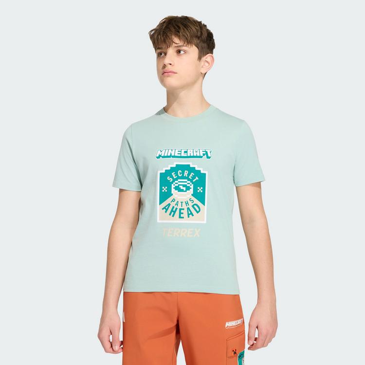 adidas adidas adidas Minecraft T-Shirt T-Shirt Kinder - Hazy Green - 0 | SportScheck