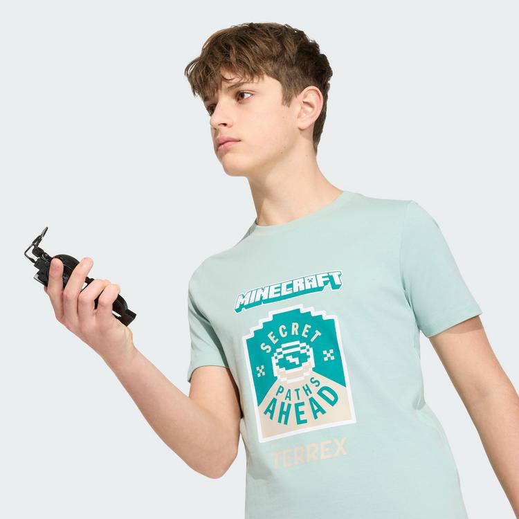 adidas adidas adidas Minecraft T-Shirt T-Shirt Kinder - Hazy Green - 1 | SportScheck