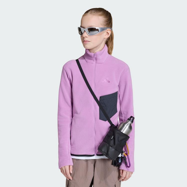 adidas adidas Terrex Kids Multi Fleecejacke, Fleecejacke Kinder - Preloved Purple - 0 | SportScheck