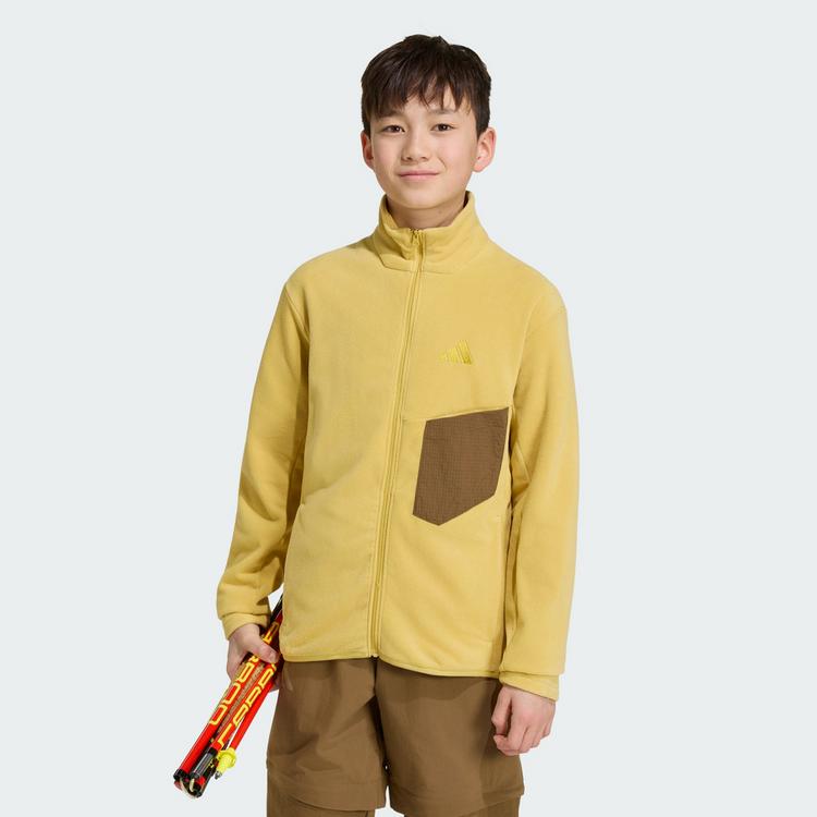 adidas adidas Terrex Multi CLIMAWARM Kids Fleece, Fleecejacke Kinder - Pyrite - 0 | SportScheck