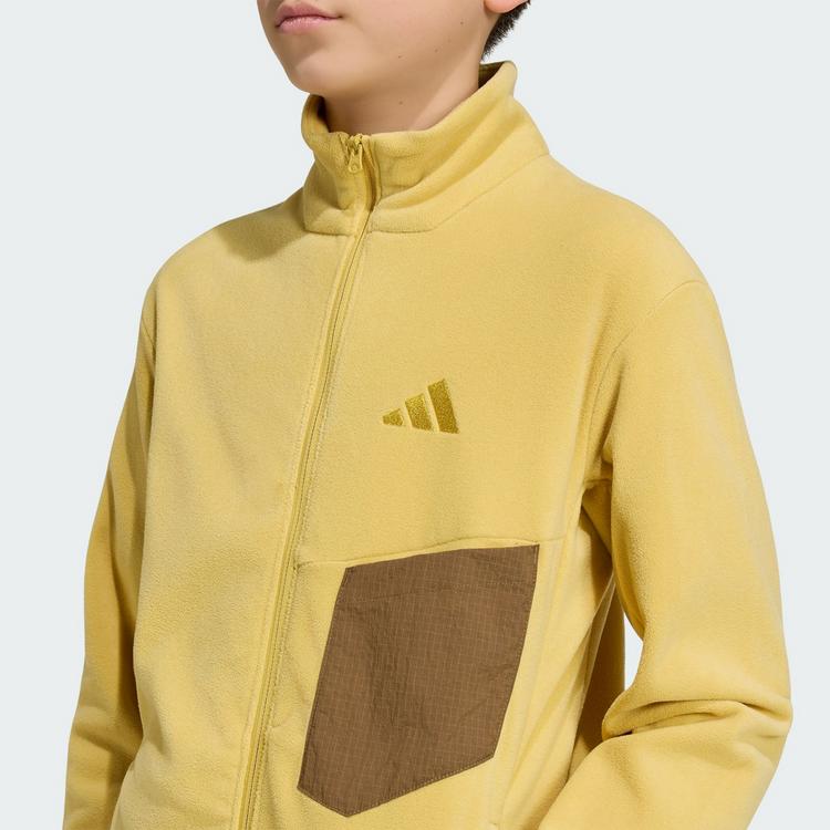 adidas adidas Terrex Multi CLIMAWARM Kids Fleece, Fleecejacke Kinder - Pyrite - 2 | SportScheck