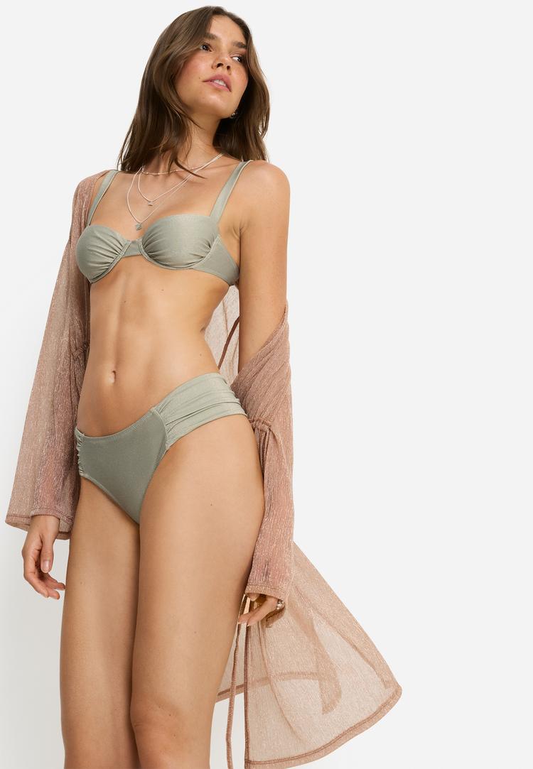 LSCN by Lascana LSCN by Lascana B&uuml;gel-Bikini-Top Bikini Oberteil Damen - sage grey - 6 | SportScheck