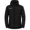 Uhlsport Essential Winter Padded Kapuzenjacke Kinder - schwarz