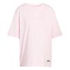 adidas MINI EMBROIDERY OVERSIZED GRAPHIC T-Shirt Damen - Clear Pink / White