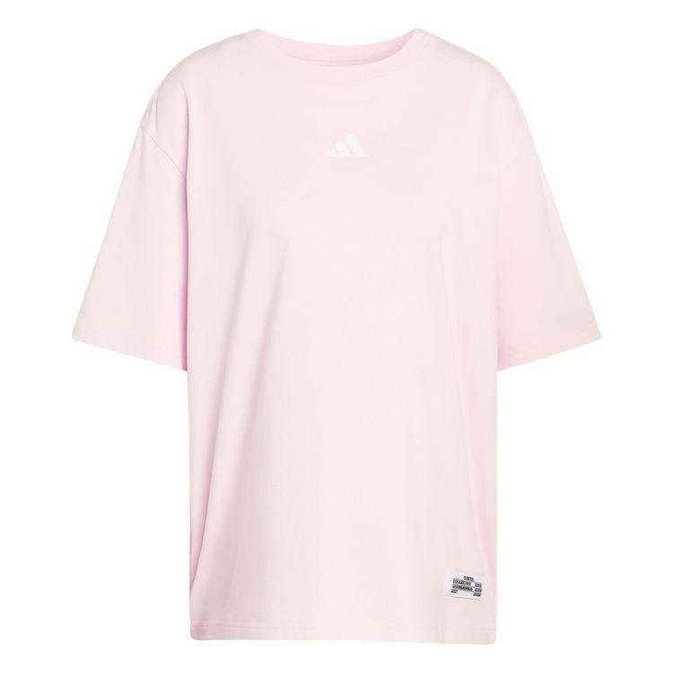 adidas adidas MINI EMBROIDERY OVERSIZED GRAPHIC T-Shirt Damen - Clear Pink / White - 0 | SportScheck