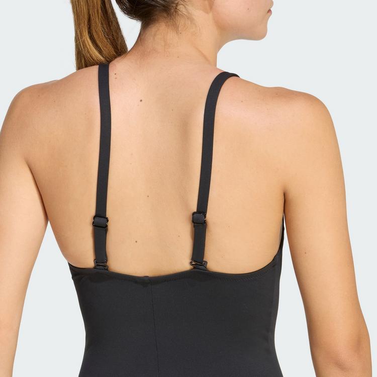 adidas adidas Iconisea Ribbed Padded Badeanzug, d&uuml;nne Badeanzug Damen - Aurora Coffee - 0 | SportScheck