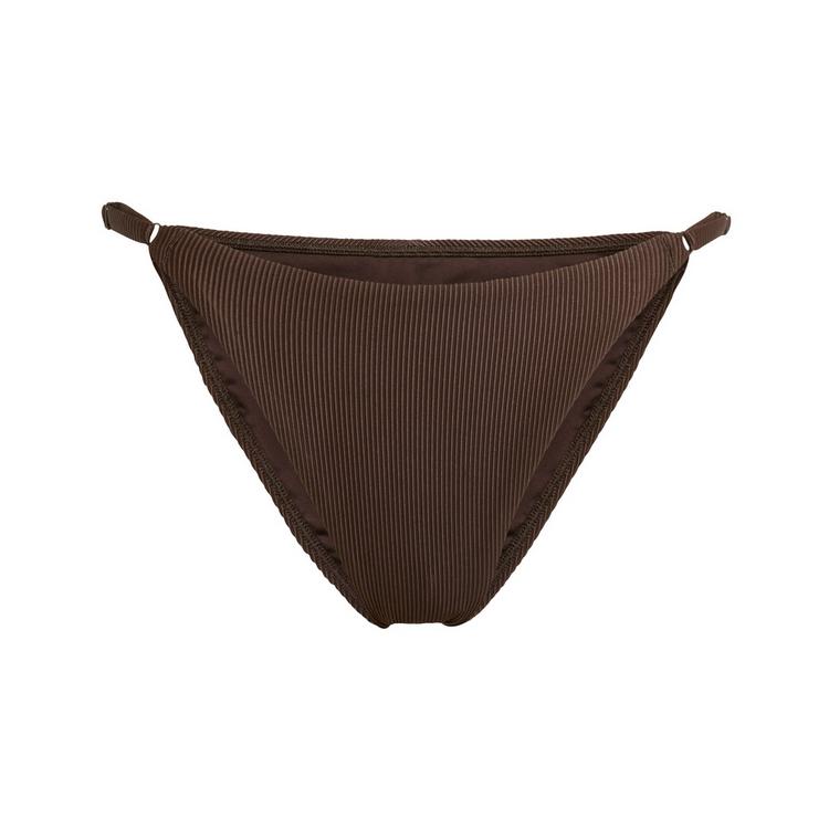 adidas adidas Iconisea Ribbed Bikini Bottom Bikini Hose Damen - Aurora Coffee - 0 | SportScheck